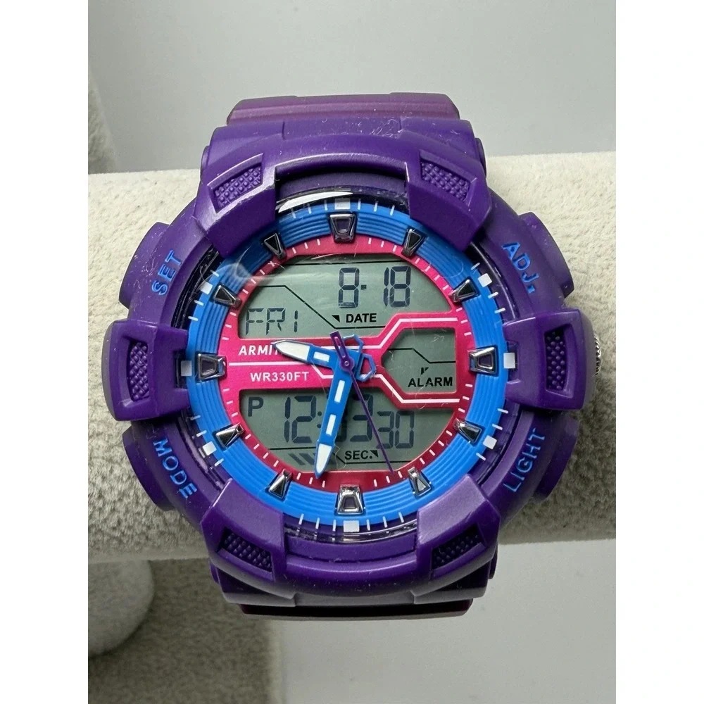 Armitron Pro Sport 20/5529 New Battery Mens Watch 49MM 8